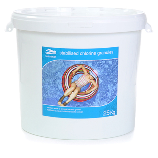 Stabilised Chlorine Granules 25kg, Chlorine Water Technics